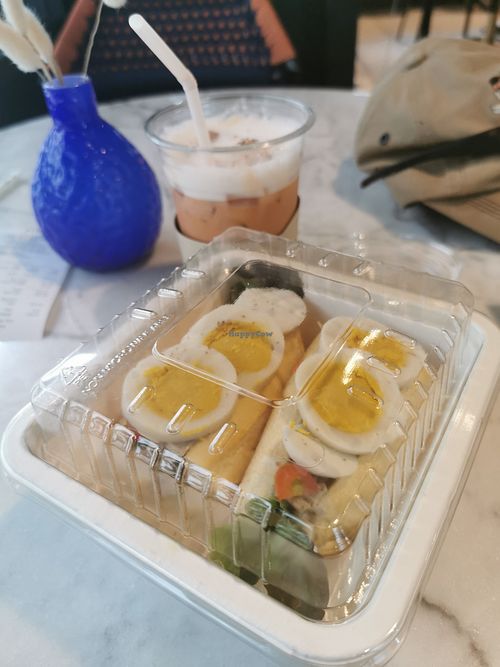 Vegan tuna sandwicj at GREEN & SUNNY in Bangkok