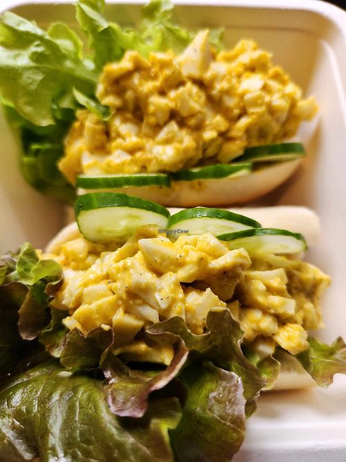 OMG this 'egg' sandwich! at GREEN & SUNNY in Bangkok