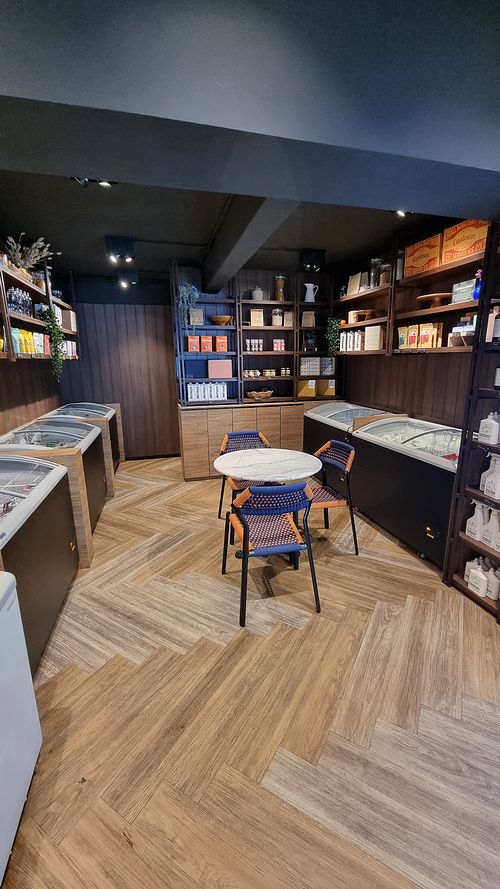 Inside / the little store at GREEN & SUNNY in Bangkok