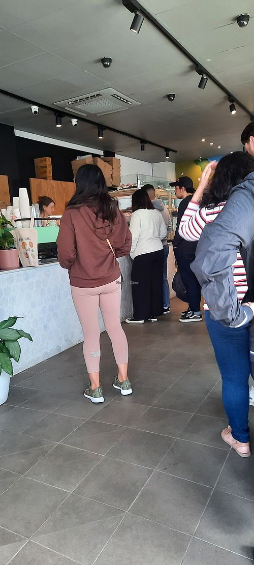 Vegans queuing to get in at Miss Sina in Marrickville