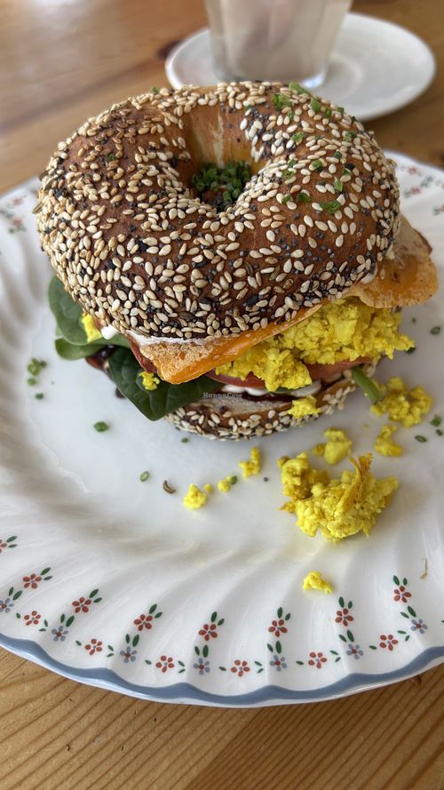 Breakfast bagel   at Miss Sina in Marrickville