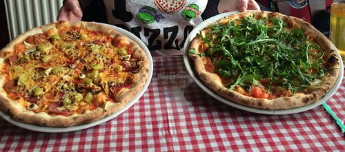 Vegan pizza  at Zeus Pizza in Berlin