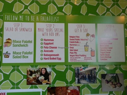 falafelist advice at Maoz Vegetarian in Austin
