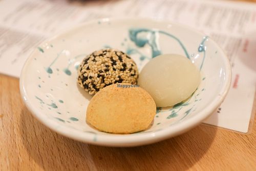 peanut, sesame, and bean mochis at CUDO in Wroclaw