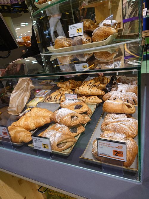 Pastries at Billa Pflanzilla in Vienna