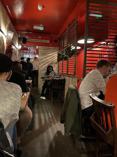 One part of the restaurant we were seated at.  at Pho - Soho in London