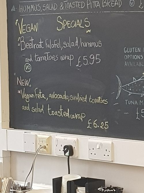 Vegan specials at York Explore Library and Archive in York