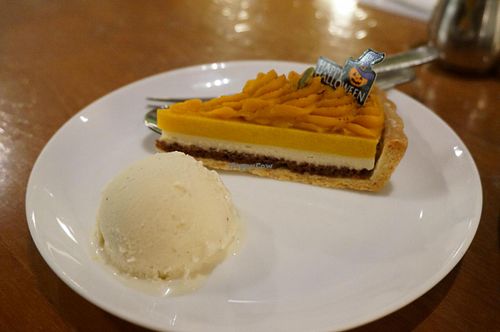 Pumpkin pie. at Chaya Macrobiotics - Hibiya in Tokyo