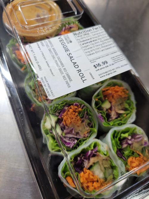 Salad rolls at EWR - Cibo Express - T-C multiple locations in Newark