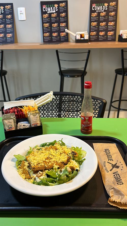 ‘Caesar Salad’ - looks much better than it tastes  at Açougue Vegano - Flamengo in Rio De Janeiro