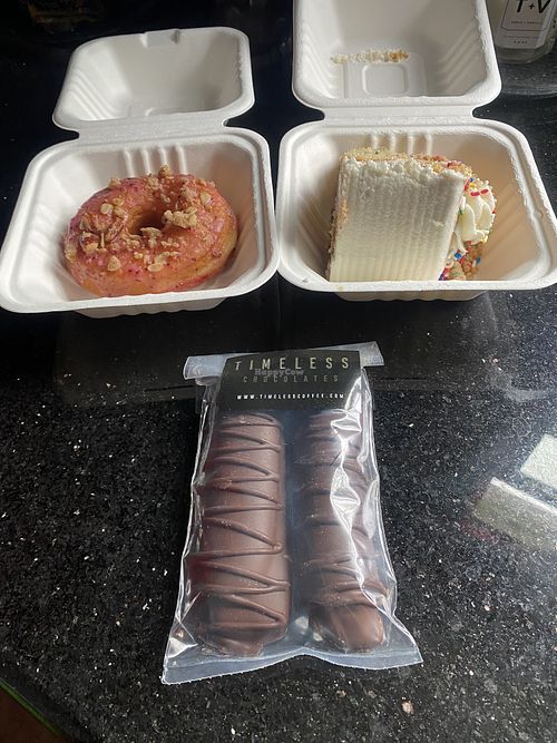 Dessert Haul at Home  at Timeless Coffee - JLSQ in Oakland