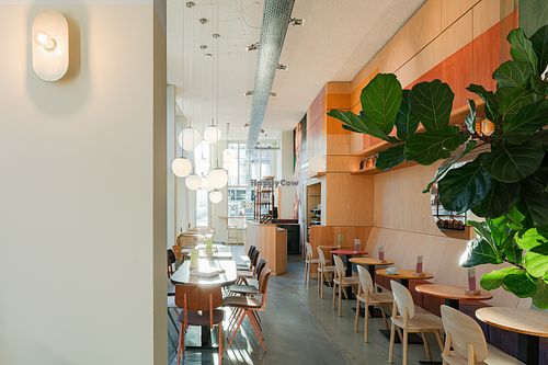 Nice and light atmosphere at LOKOL in Amsterdam