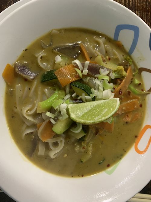 (Vegan) Thai Green Curry #Veganuary at The Pelican in Utila