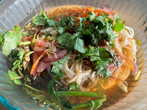 Rice Noodle Soup at Bella's Acacia Catering in London