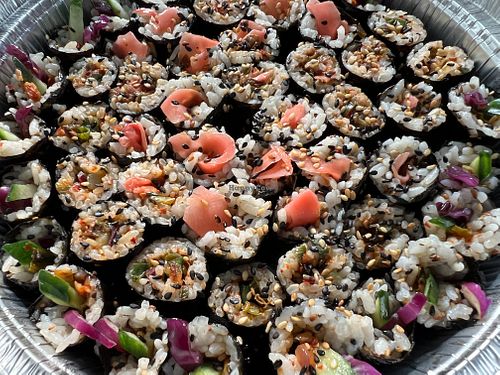 Mini Kimbap Tray at Bella's Acacia Catering in London