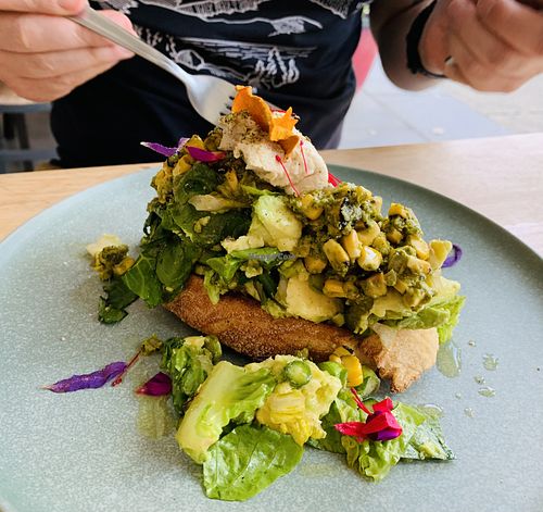 Smashed avo  at Kale Mary Vegan Cafe in Brunswick