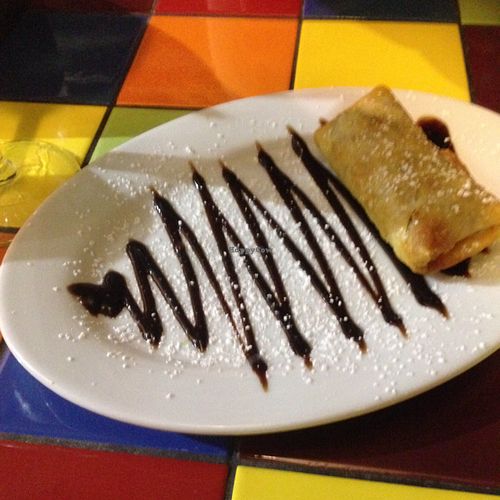 Chocolate chimichanga  at Pickled Cactus Mexican Restaurant in Biggera Waters