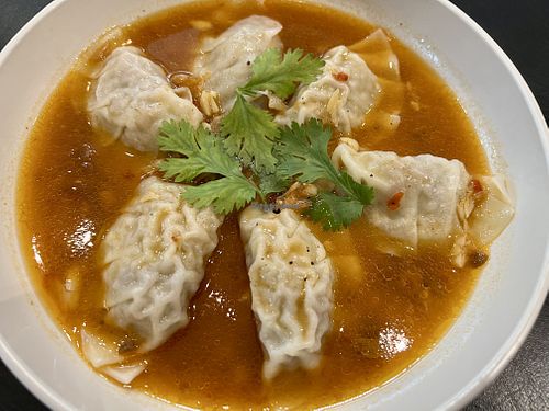 Taiwanese Wonton  at Veganerie - Kingkeaw in Bangkok