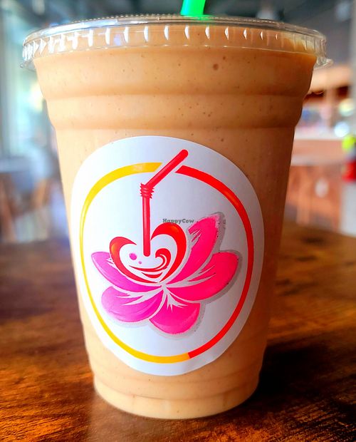 Peach cobbler shake at Powered By Pure in Oakland