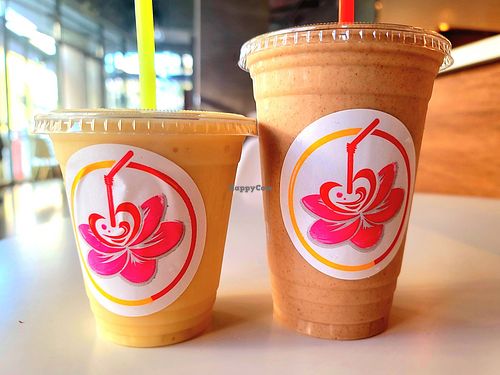 Not-A-Colada 12oz, Peanut Butter Cinnamon Crunch 20oz at Powered By Pure in Oakland