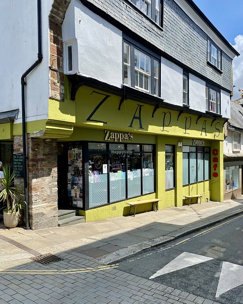 Outside seating as well    at Zappa's in Totnes