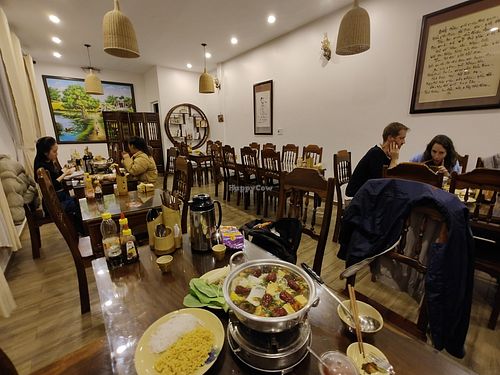 Restaurant interior at Mỹ Thoa Chay in Da Lat