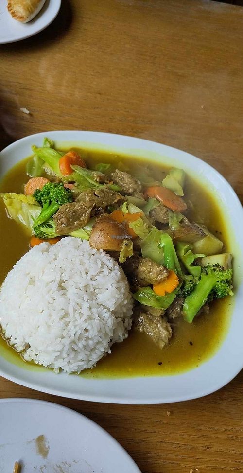 Mutton curry at ZenV Garden  in Gloucester