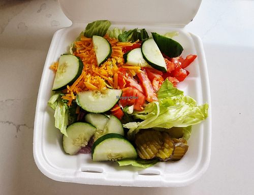 Mixed salad at Mother Natures Soul Food Vegan in Lynchburg