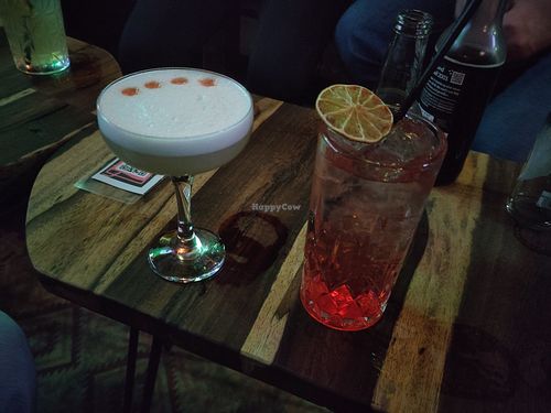 Pisco Sour (left) and Ginrilla at Gorilla Bar in Munich