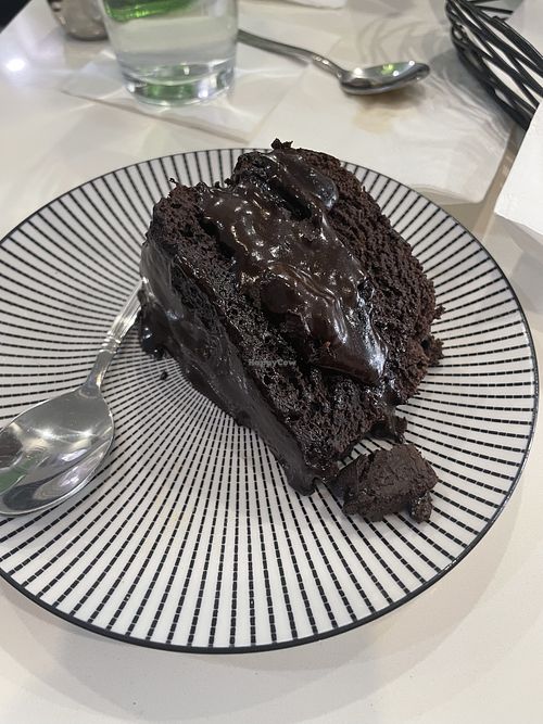 Best chocolate cake (best if ordered warm)  at Greedi Vegan in Brooklyn