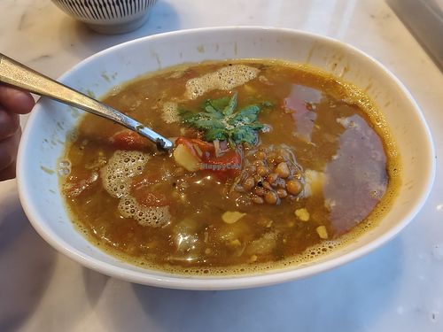 himalayan lentils and potatoes soup at Real Food 真食 - Orchard in Central Singapore