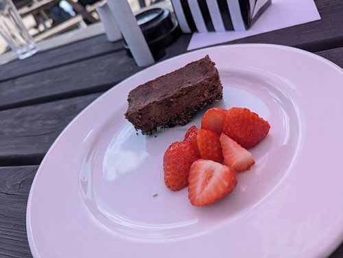 Chocolate torte at Hungry Horse - Chequers in Dronfield