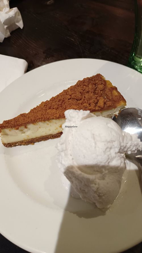 Vegan cheesecake at Farmhouse Inns - Half Penny Farm in Oldbury
