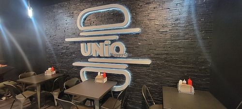 Inside seating at UNiQ Burger in Scottsdale