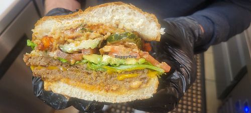 Special burger, fully loaded at UNiQ Burger in Scottsdale