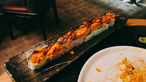 red dragon roll  at Planta Queen in Chicago