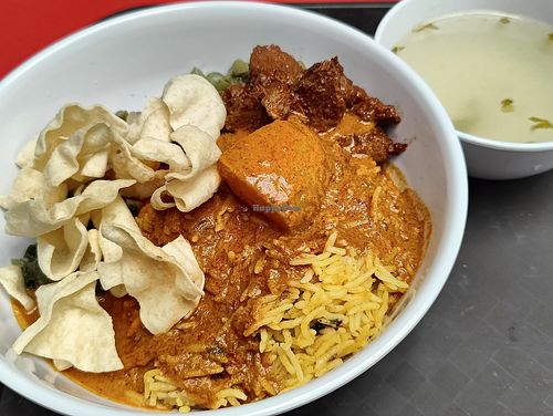 Dum Briyani at Gokul Raas Vegetarian - Lau Pa Sat in Central Singapore