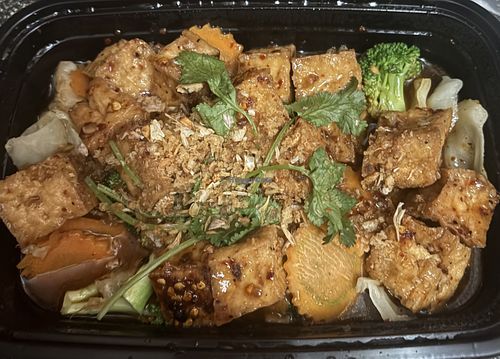 Spicy garlic delight   at Thai Chili Restaurant in Kent