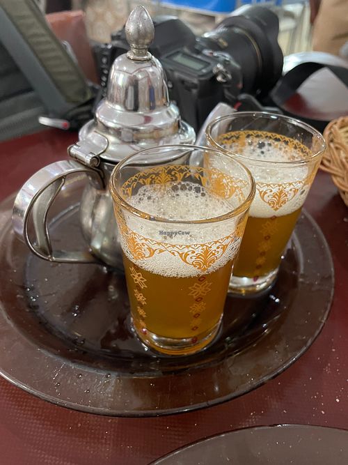 Tea for two (way to sweet) at Restaurant Ahlen in Tangier