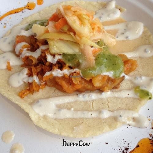 tacos at La Vida Vegan in Parksville