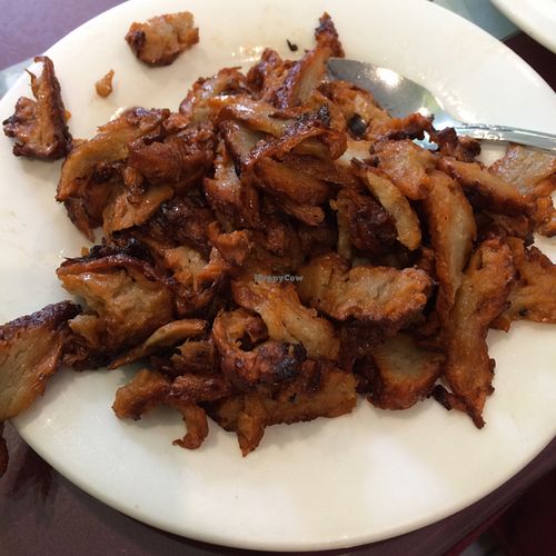 roasted mock meat  at Bodhi Village in Flushing