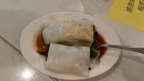 Spinach rolls at Bodhi Village in Flushing
