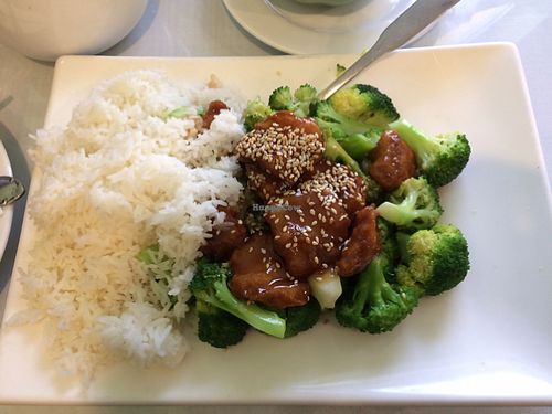 sesame chicken lunch special  at Bodhi Village in Flushing