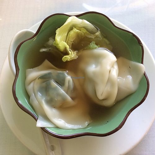 wontoon soup at Bodhi Village in Flushing