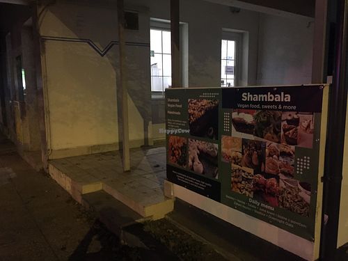 The patio (not open in winter) at Shambala in Zagreb