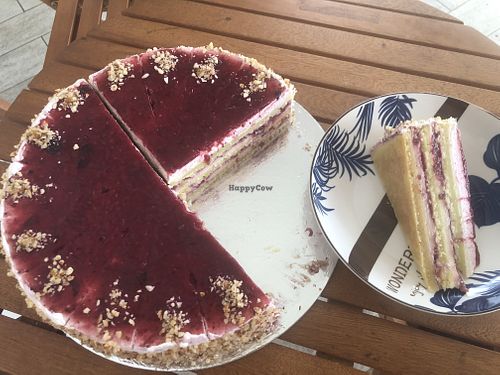 The Aura cake  at Shambala in Zagreb