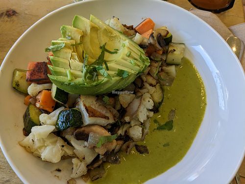 Vegan hash at Humbowl in Berkeley