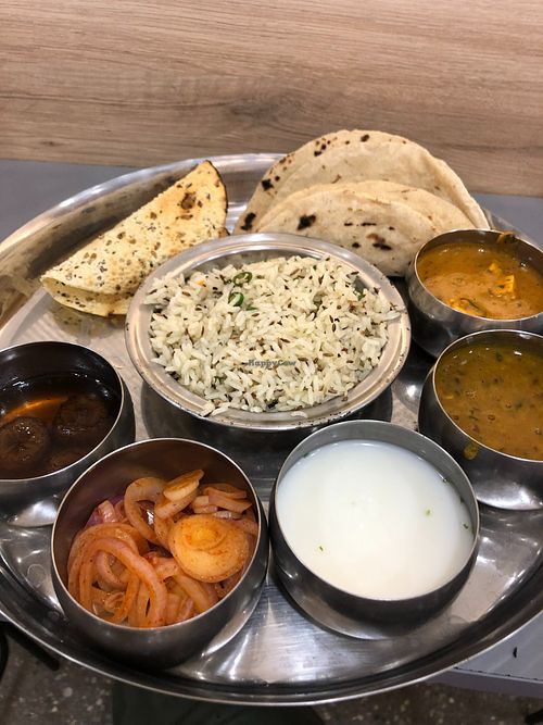 Northern Thali at PRATIDINAM in Karnataka