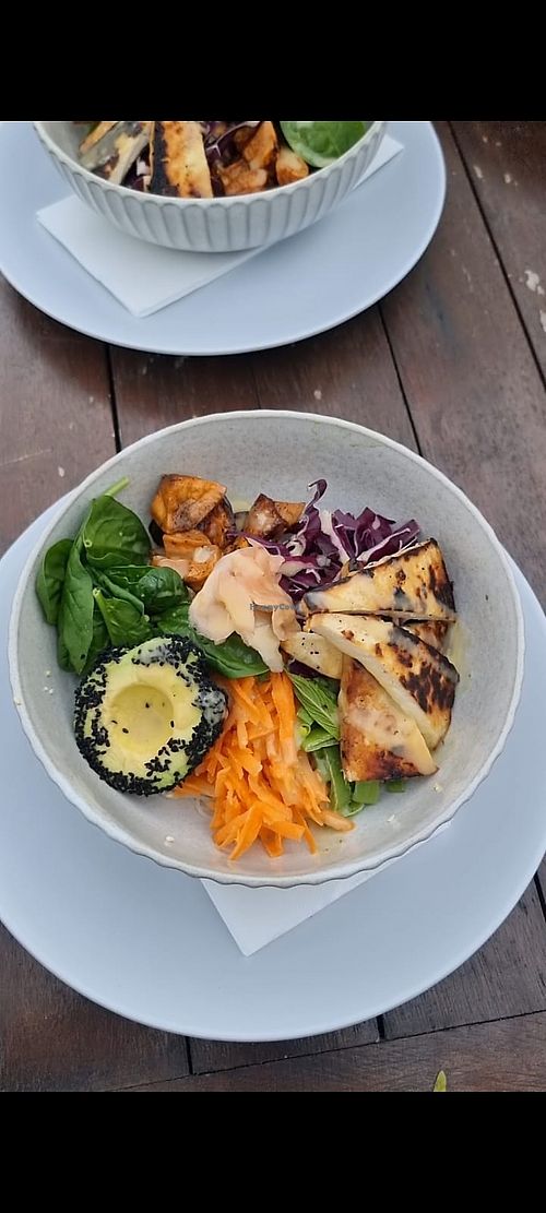 Poke bowl with added tofu   at Luci's  in Bawley Point