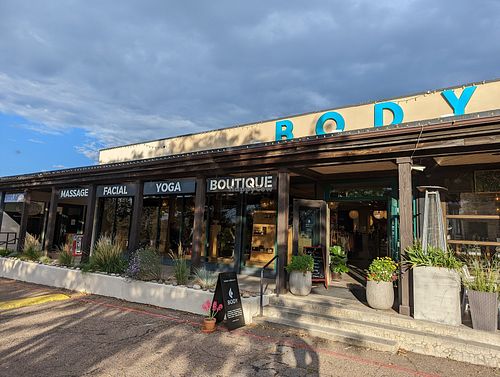 Outside at Tajine in Santa Fe